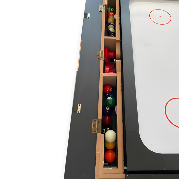 7FT 3-in-1 Multi-Game Table | Billiard, Table Tennis and Air Hockey Table