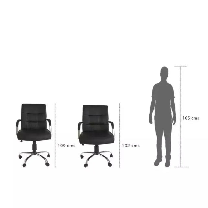 Classic Style Swivel High Back Leather Staff Office Room Computer Chairs