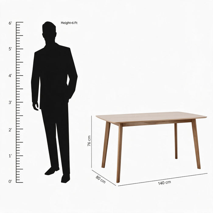Modern Rectangular 6-Person Sintered Stone Dining Table Set