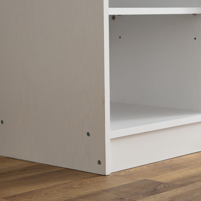Modern Single Wooden Bunk Bed with Storage Shelves - 90x190 cm