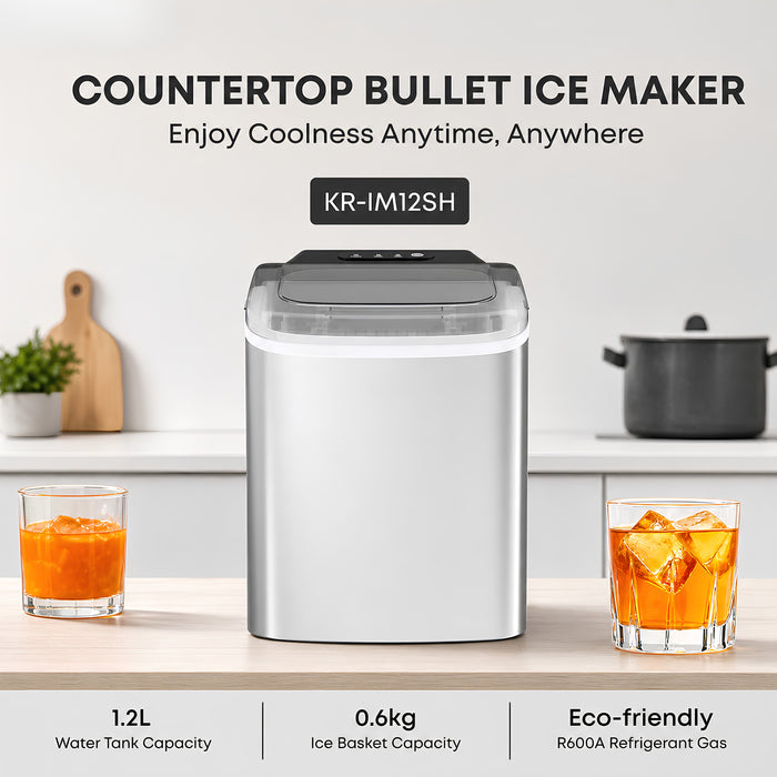 FrostMate Portable Bullet Ice Maker – 12kg/24H