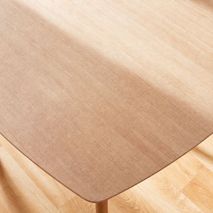 2-Seater Modern Square Dining Set - Light Wood Finish