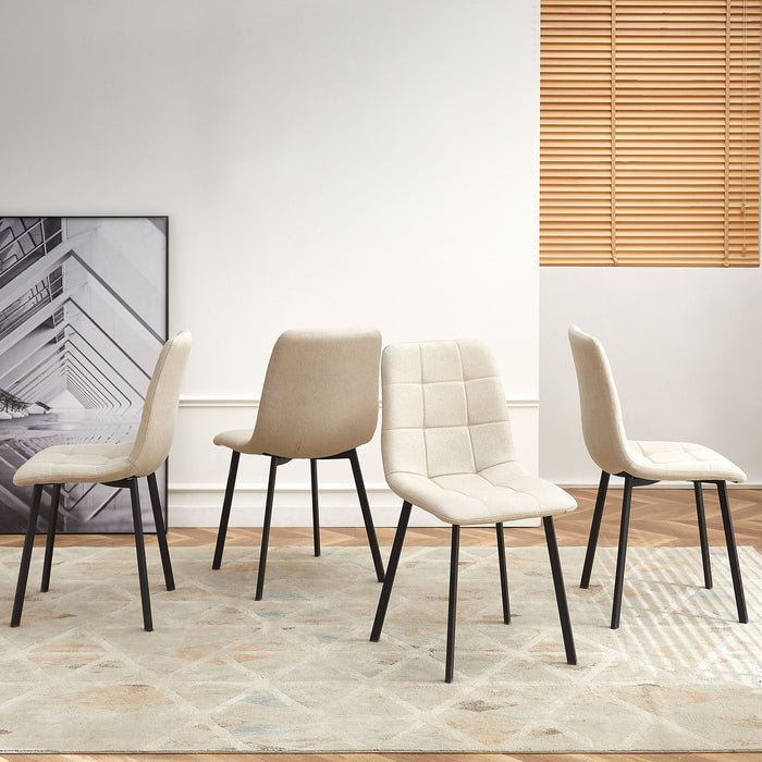 6-Seater Dining Set with Bench - Light Wood Finish