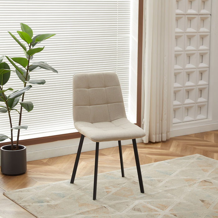 6-Seater Dining Set with Bench - Light Wood Finish