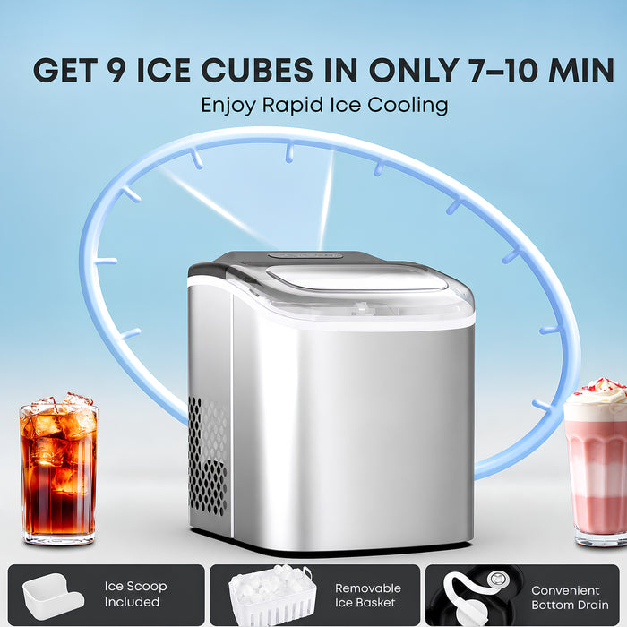 FrostMate Portable Bullet Ice Maker – 12kg/24H
