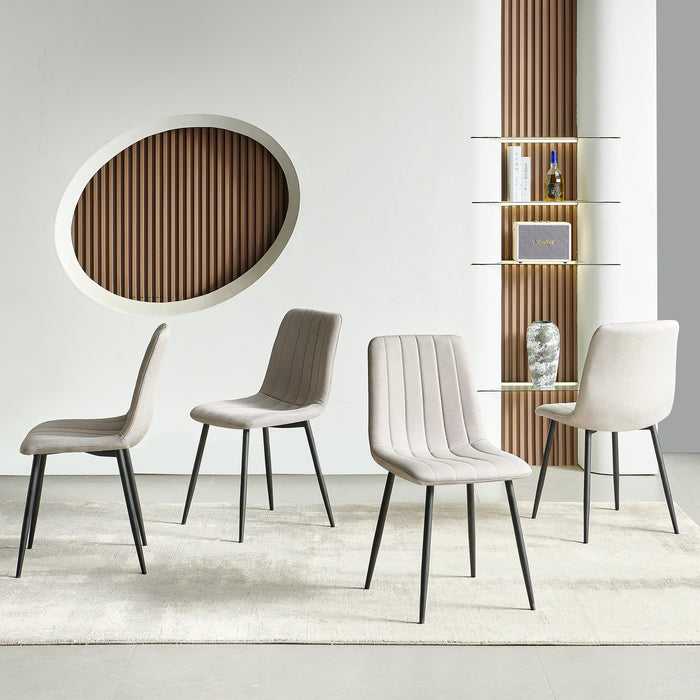 Modern 10-Seater Rectangular Dining Set with Upholstered Chairs