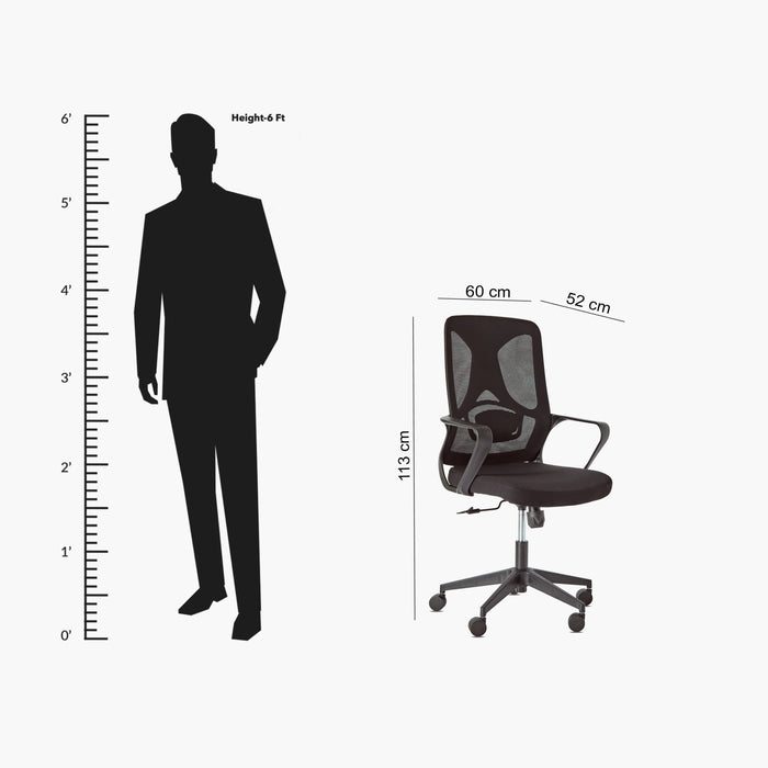 Prime Medium Back Ergonomic Mesh Office Chair