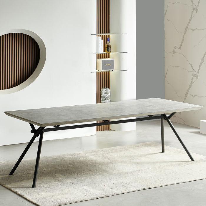 Modern 10-Seater Rectangular Dining Set with Upholstered Chairs