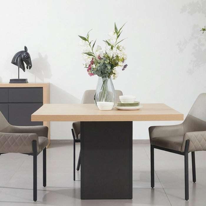 4-Seater XL Square Dining Set with 4 Chairs