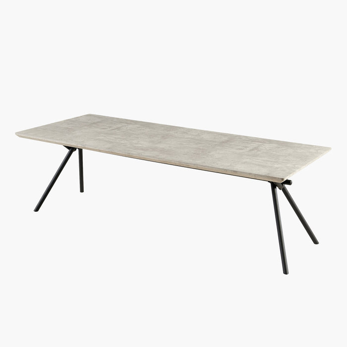 Modern 10-Seater Rectangular Dining Set with Upholstered Chairs