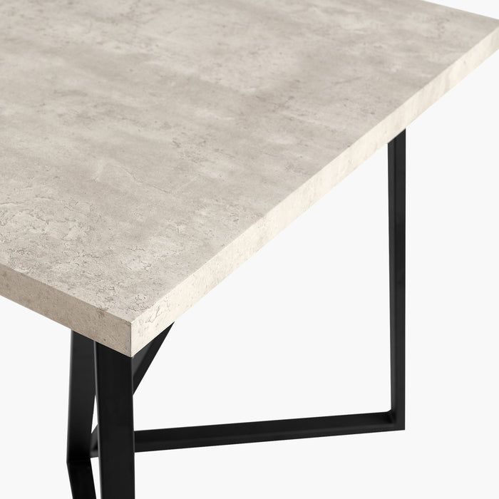 8-Seater Modern Dining Set - Light Wood Finish