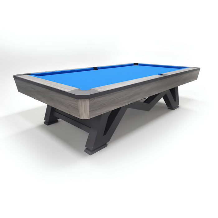 9ft Marble Billiard Table – Blue, Burgundy & Green
