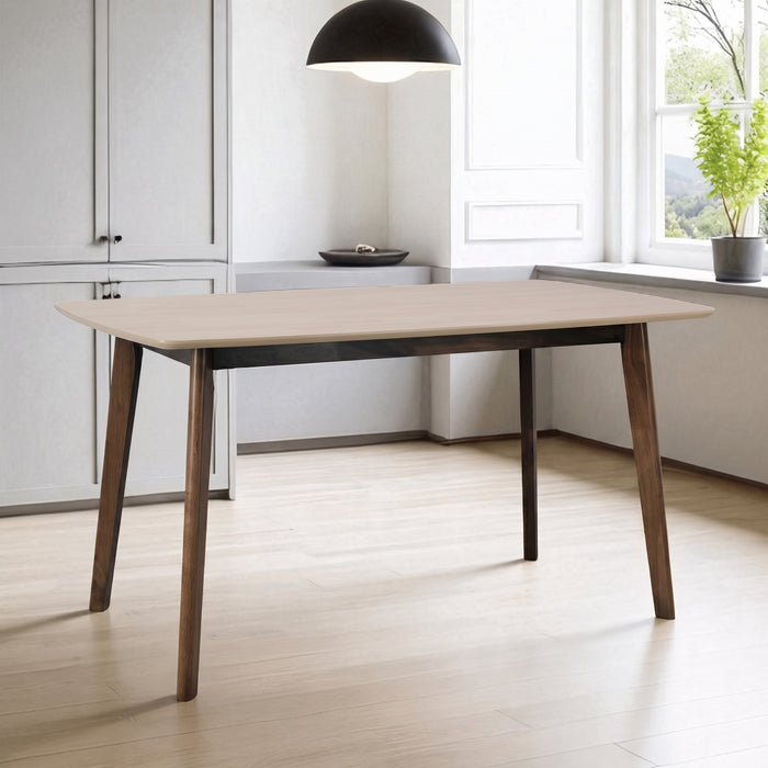 4-Seater Modern Scandi Dining Set with 4 Upholstered Chairs