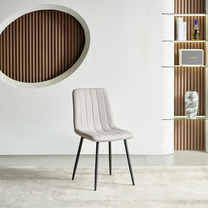 Modern 10-Seater Rectangular Dining Set with Upholstered Chairs