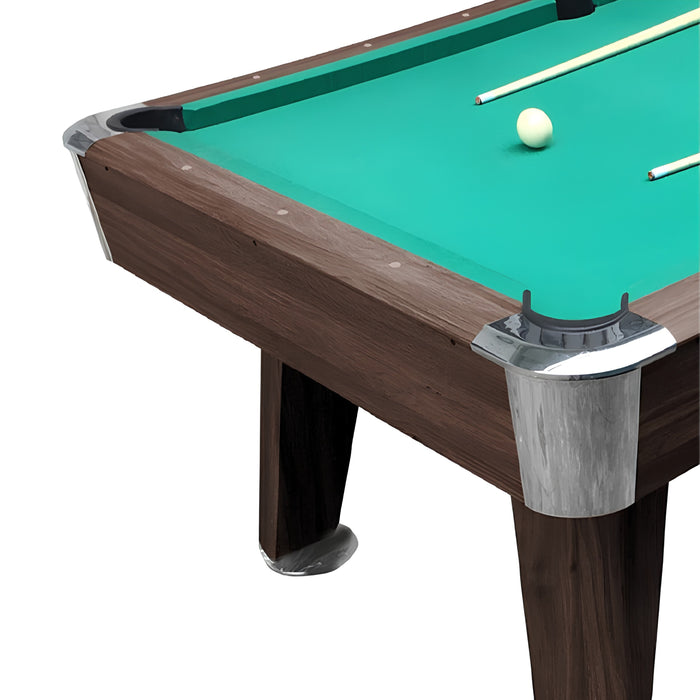 7 FT Walnut Finish Pool & Billiard Table