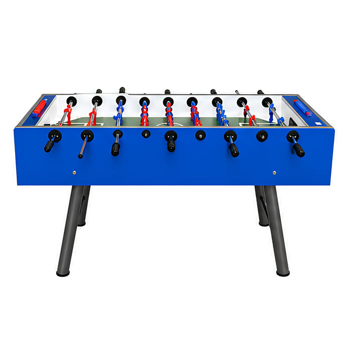 Indoor Foosball Table with 25mm Blue Cabinet & Steel Legs