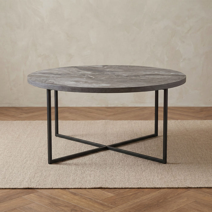 Modern Round Coffee Table  (80 cm x 40 cm)