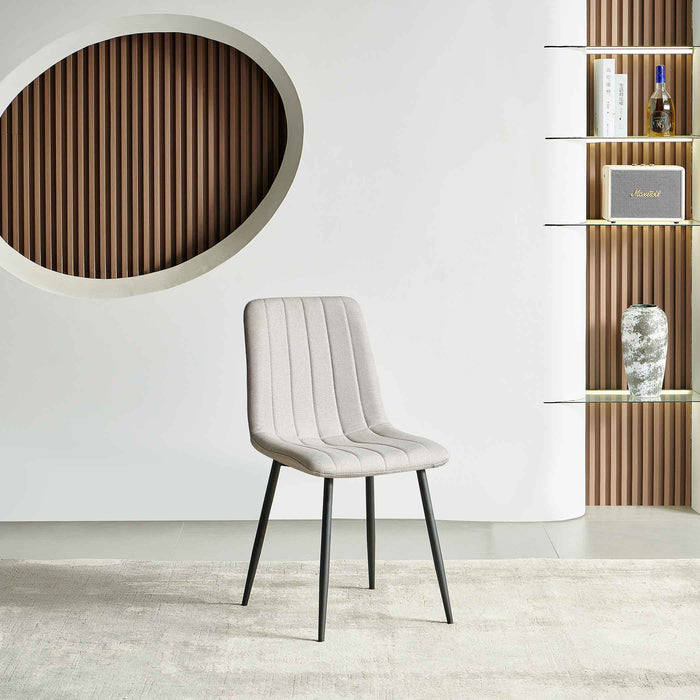 8-Seater Modern Dining Set - Light Wood Finish