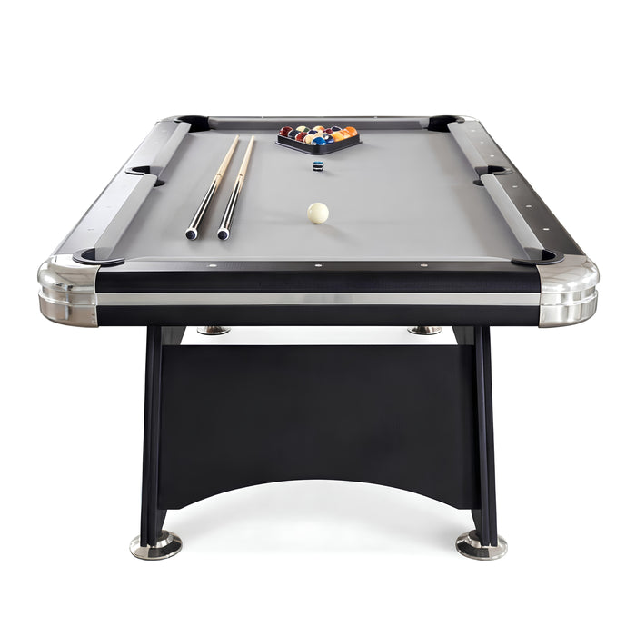 7FT Black Pool Table – MDF Home Billiard Table with Accessories