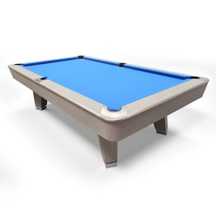 9FT Premium Marble Billiard Table – Blue, Burgundy & Green