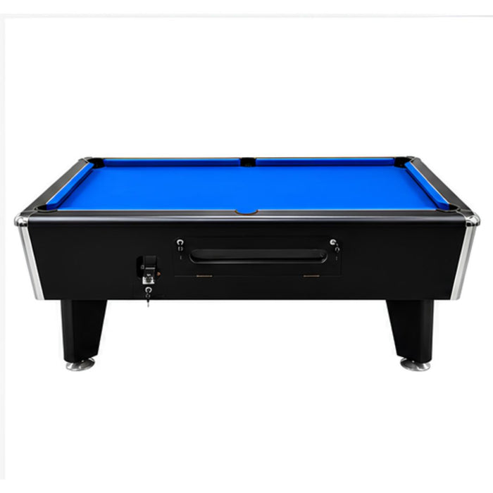8 Feet Coin-Operated MDF Billiard Pool Table with 1-Piece Slate