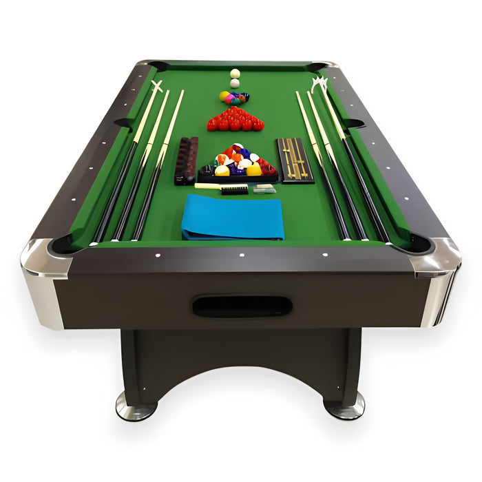 7FT Billiards Pool Table with Full Accessories – Red, Green & Blue