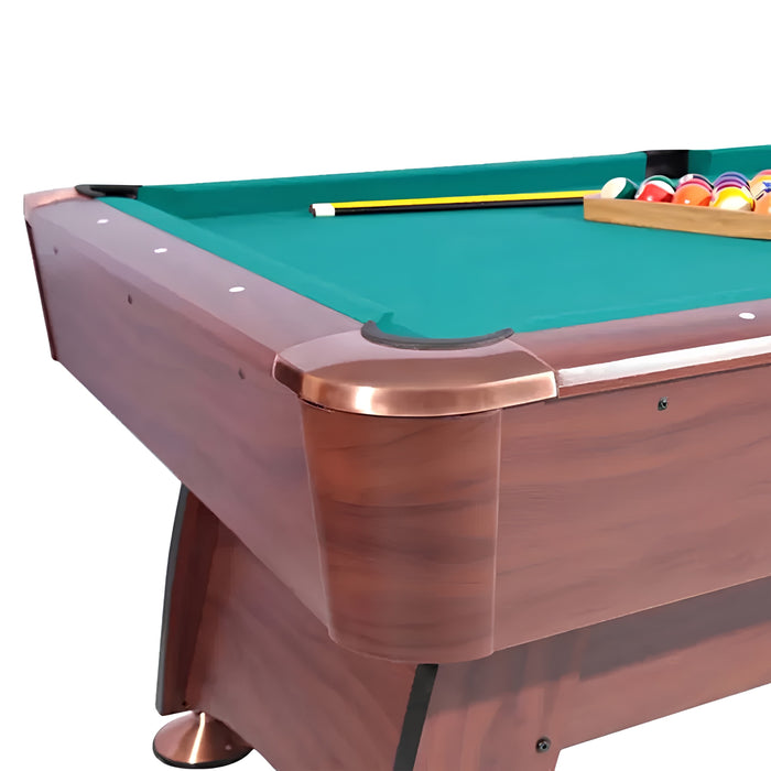 8FT Wooden Pool Table – Professional Green Billiard Table