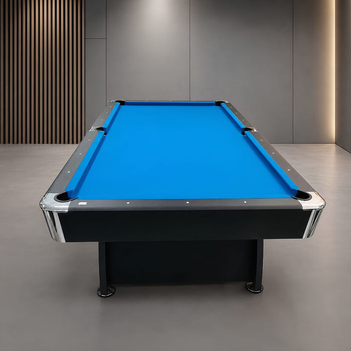 Premium 8ft Black Billiard Pool Table for Home & Clubs