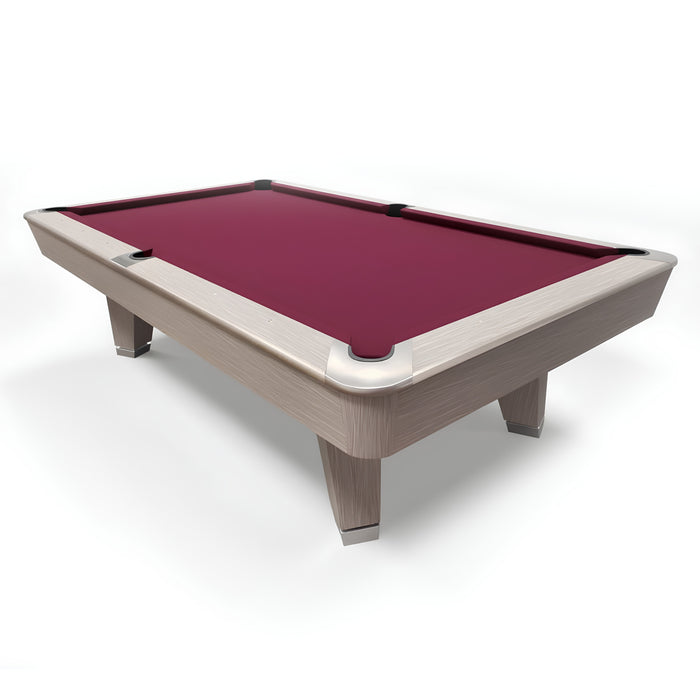 9FT Premium Marble Billiard Table – Blue, Burgundy & Green