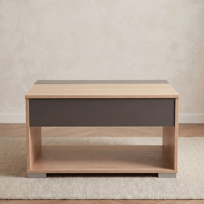 Modern Rectangular Lift Top Coffee Table with Hidden Storage