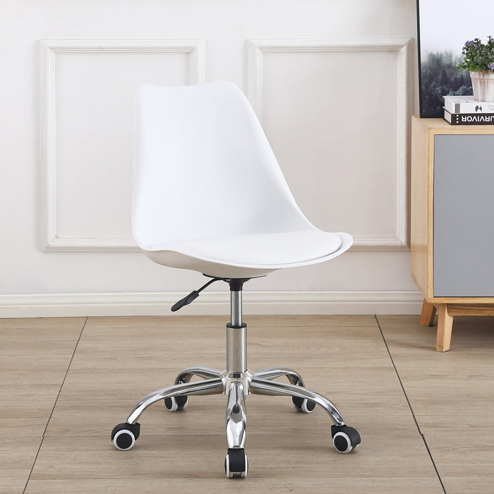 Modern Polypropylene Office Chair with Chrome Base