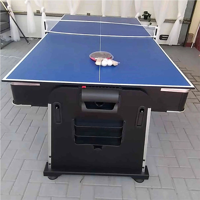 4-in-1 Multi Game Table – Pool, Air Hockey, Table Tennis & Dining Table