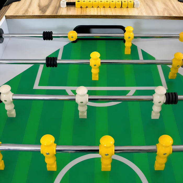 Foosball Table with Solid MDF Construction for Home & Recreation