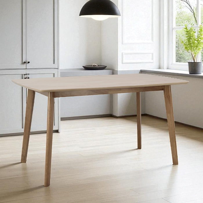 6-Seater Rectangular Dining Table Set with Wooden Chairs