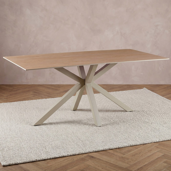 Modern 6-Seater Sintered Stone Dining Table Set with Armchairs