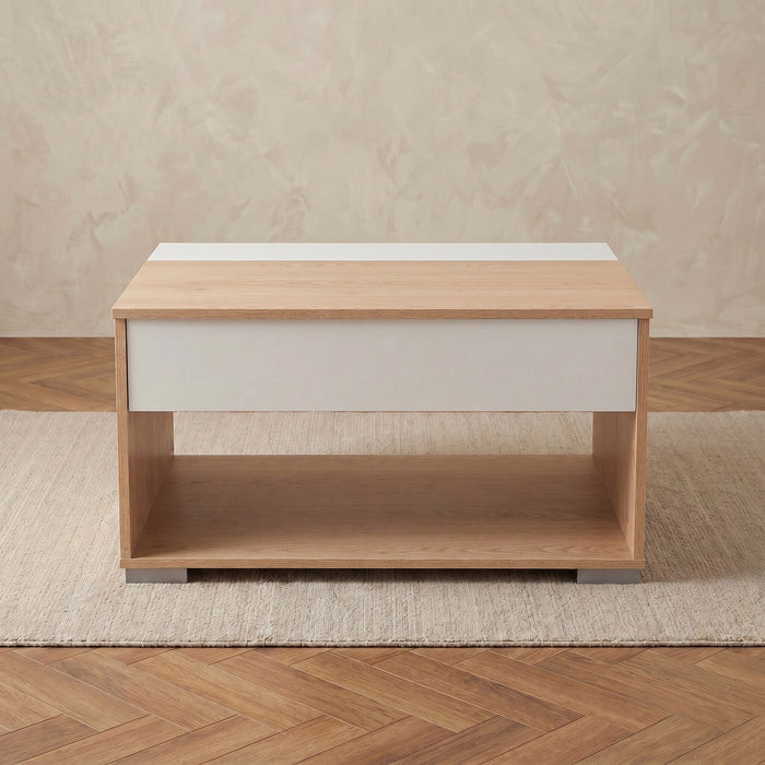Modern Rectangular Lift Top Coffee Table with Hidden Storage