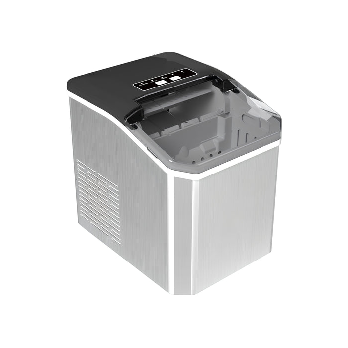 Portable Stainless Steel Ice Machine – 12kg/24H