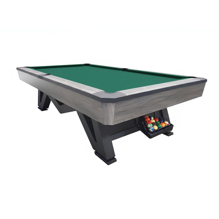 9ft Marble Billiard Table – Blue, Burgundy & Green
