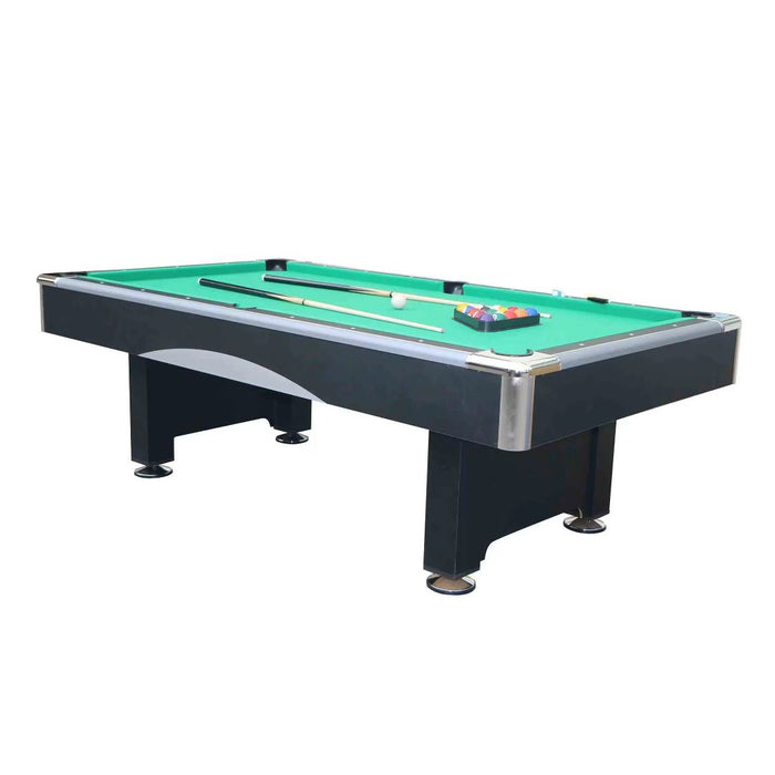 8FT MDF Billiard Pool Table with Green Velvet Playing Surface