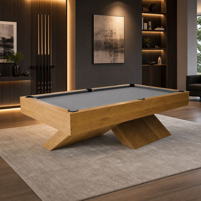 8ft Solid Maple Wood Pool Table with Accessories | Modern Luxury Billiard Table