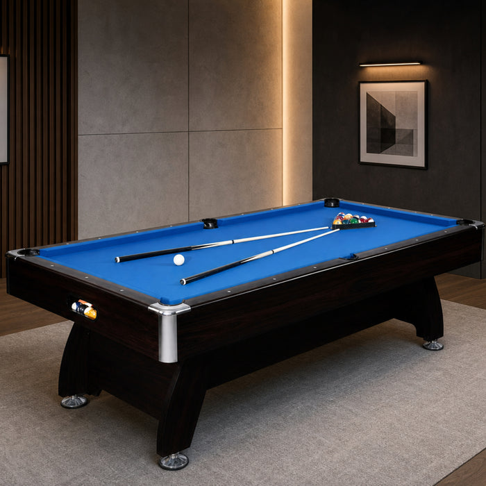 9FT MDF Billiard Pool Table with Polyester Playfield