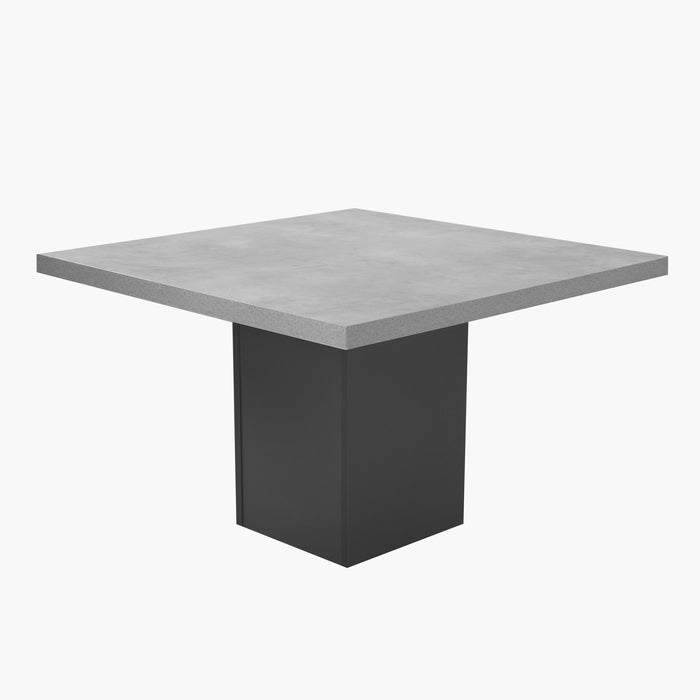 Modern Industrial 4-Seater Square Dining Set