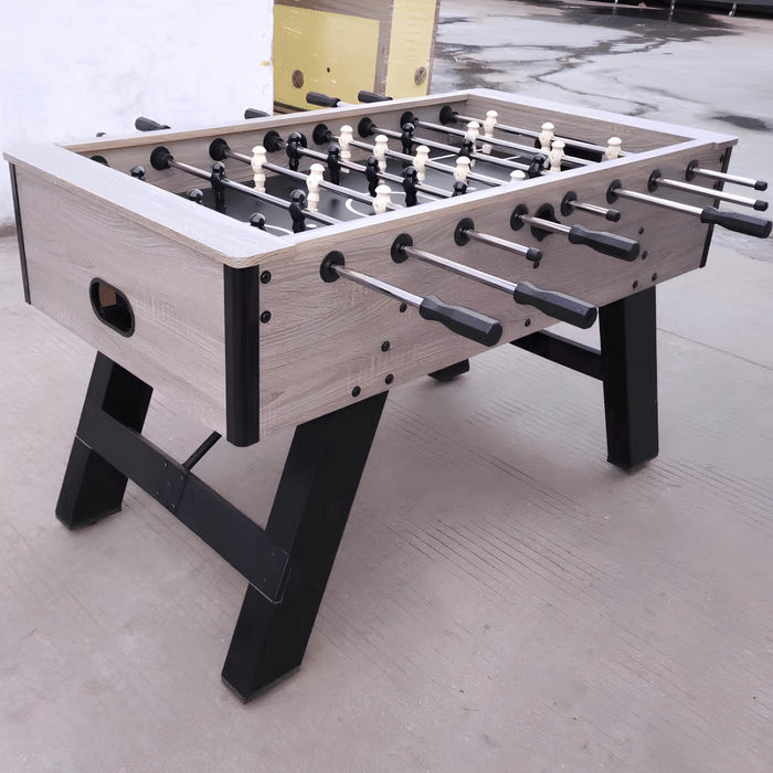 Wood Grain Foosball Table with Hollow Steel Rods