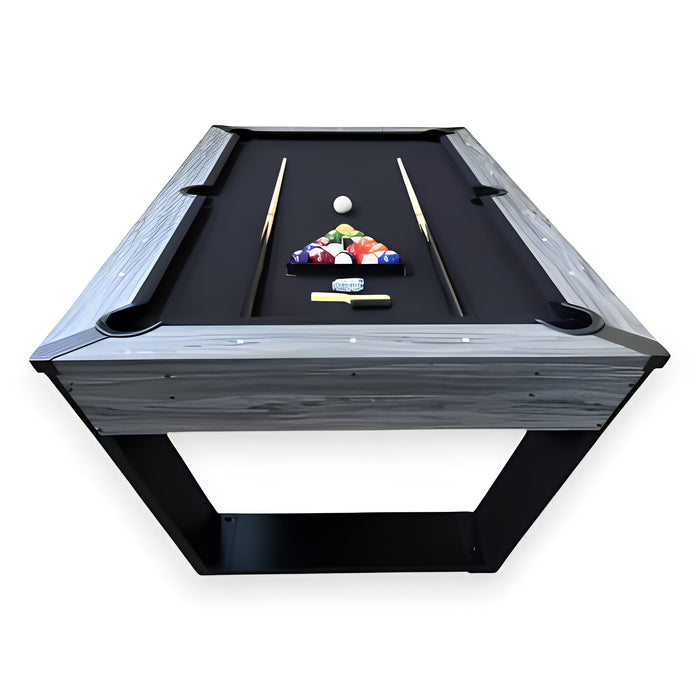 7FT Black Design Pool Table with Accessories