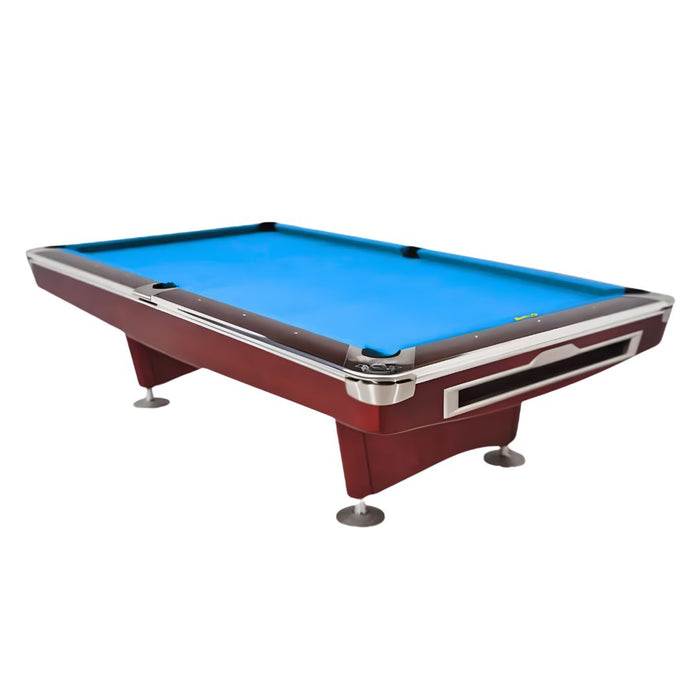 9FT Premium Solid Wood Billiard Pool Table with Slate Bed
