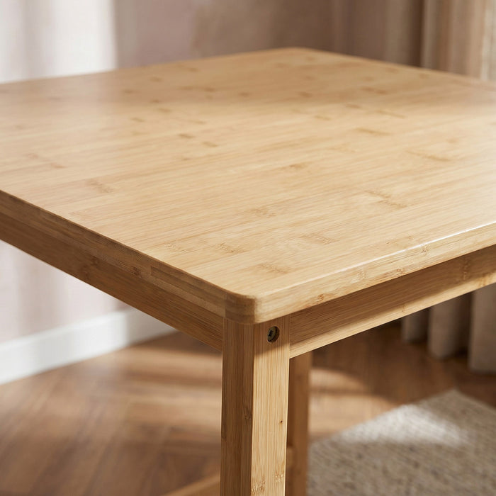 2-Seater Bamboo Solid Wood High Bar Table Set