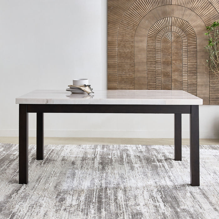 Genuine Marble Top 6-Seater Modern Dining Set