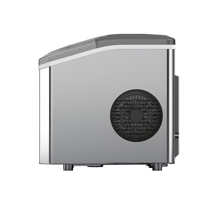 Portable Stainless Steel Ice Machine – 12kg/24H