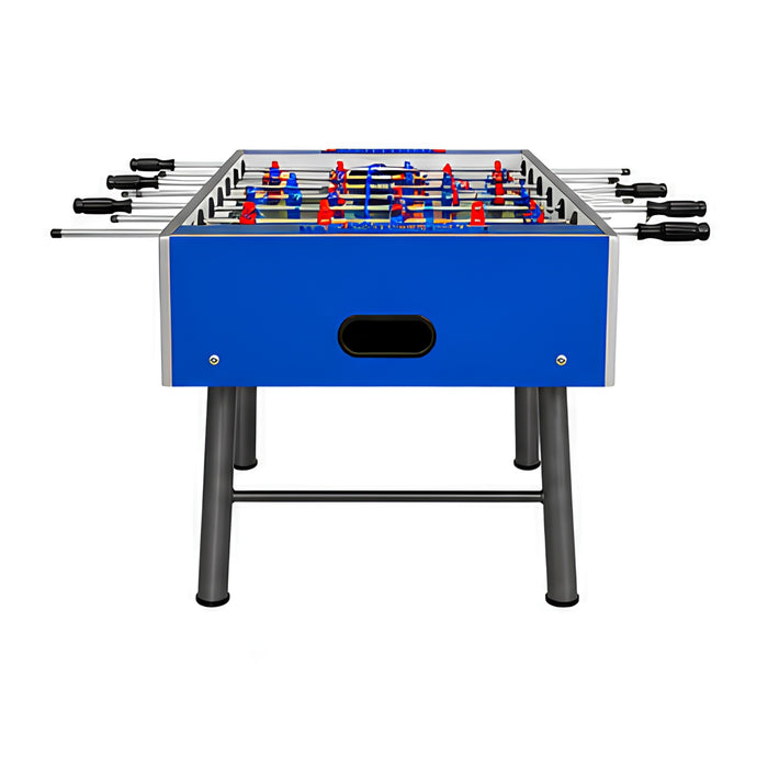 Indoor Foosball Table with 25mm Blue Cabinet & Steel Legs