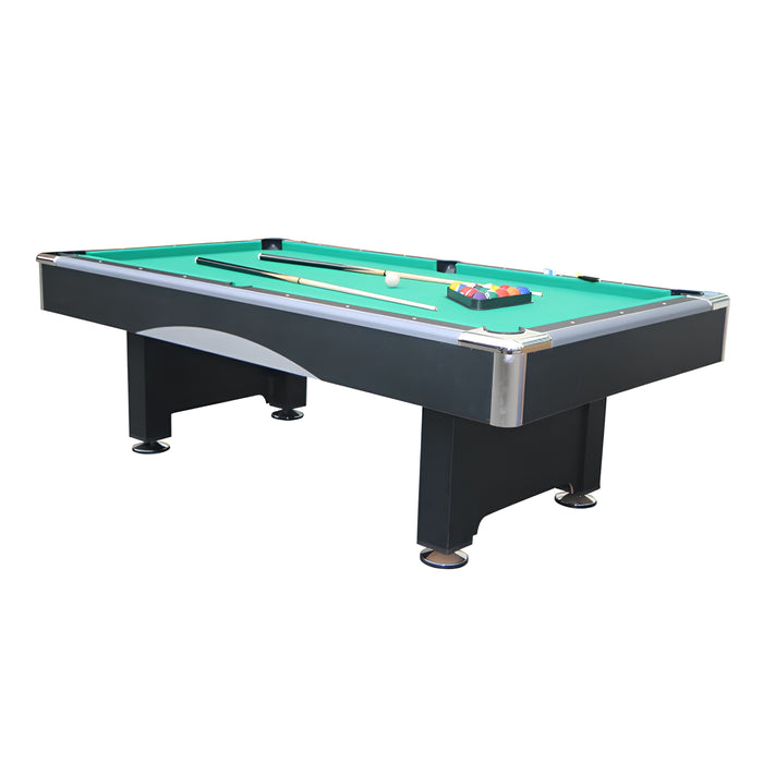 8FT Green Billiard Table with Accessories